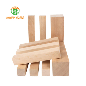 Bloques tallados de tilo de diseño moderno 10x3x3 pulgadas sin terminar para manualidades navideñas DIY - Product Image 1