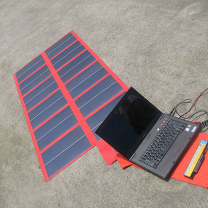 Panneau solaire flexible à film mince ETFE 18V, cellules certifiées CE, chargeur extérieur pour batteries externes - Product Image 1