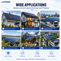 Connecteurs de branche de type T PV 1000V/1500V 50A 1/2/3/4/5 parallèles IP67 en cuivre étamé pour système solaire