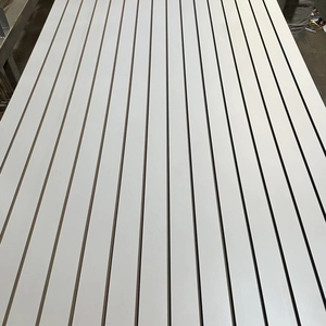 काला/सफेद सजावटी एकल-पक्षीय Slotwall 1 "हे/सी Stackable हवा का झोंका दीवार हल्के एल्यूमीनियम गेराज Slatwall प्रदर्शन पैनलों - Product Image 2