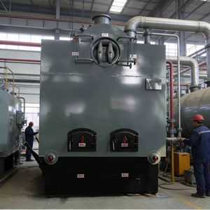 דוד קיטור ביומסה תעשייתי אופקי עם צינורות מים, מונע בשבבי עץ וחסכוני באנרגיה, עם הפעלה ידנית, לייצור חום בבתי מלון - Product Image 4