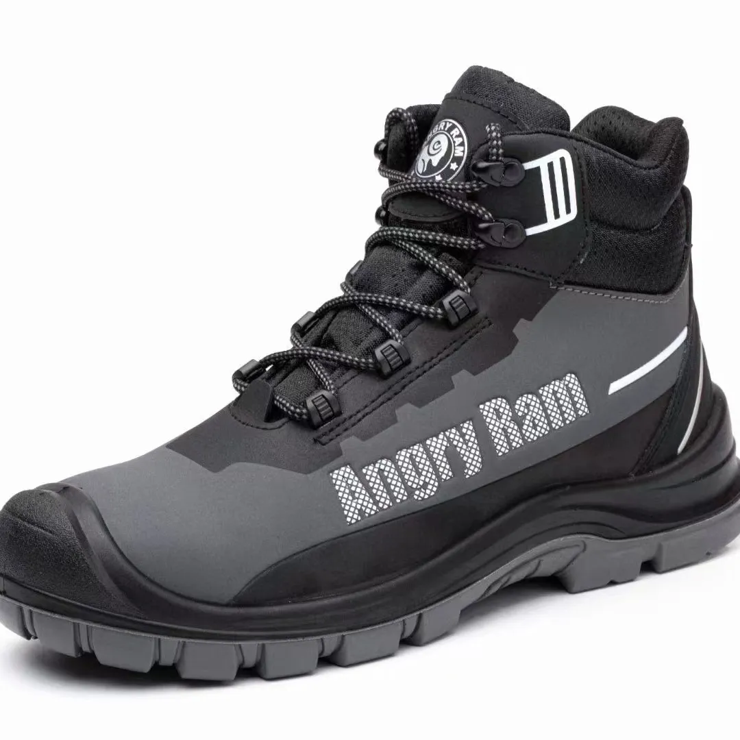 anti slip oil resistant steel toe prevent puncture anti static S3 safety shoes mid cut man