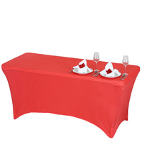 Nappes de table pliantes en polyester spandex noir extensible, imprimées numériquement, sur mesure, thème ROMANCE, pour événements promotionnels et fournitures de fête