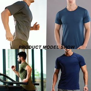 Camiseta Deportiva Elástica Estampada, Ropa Deportiva Transpirable de Poliéster, Ropa Atlética para Hombre para Gimnasio, Running y Entrenamiento - Product Image 4