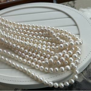 Collier de perles d'eau douce rondes de 7-8 mm, parfait, de Zhuji Gift, en argent S925, recommandé par les blogueurs pour les mamans - Product Image 4