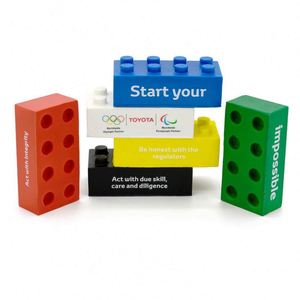 Pelota Antiestrés de Bloques de Construcción con Logotipo Personalizado, Blanda y Agradable al Tacto, Juguete para Aliviar el Estrés - Product Image 2
