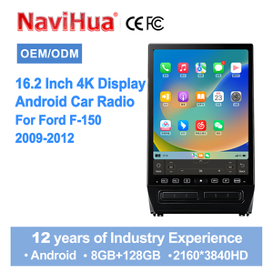 วิทยุติดรถยนต์ NaviHua ขนาด 16.2 นิ้ว ระบบ Android ความละเอียด 4K สำหรับรถยนต์ Ford F-150 ปี 2009-2012 หน้าจอสัมผัส GPS บลูทูธ 8GB+128GB - Product Image 1