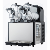 Machine à boissons glacées électrique portable automatique à 2 réservoirs pour les marchés nocturnes, les vendeurs de nourriture et l'usage domestique