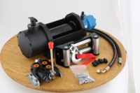 Nouveau réducteur planétaire à deux étages, treuil hydraulique à câble en acier de 20000 lb, enrouleur de câble à 4 voies, certifié CE pour la rénovation de camions
