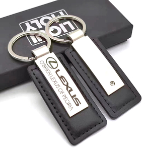 Gepersonaliseerde aanpassingen Nieuwe innovaties Goede prijs Bulk blanks PU Letterpress printen Milieuvriendelijke lederen sleutelhangers - Product Image 1
