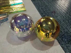 Kerst Bal Grote Pvc Reflecterende Decoratie Opknoping Disco Spiegel Bal Opblaasbare Kleurrijke Pvc Spiegel Ballon