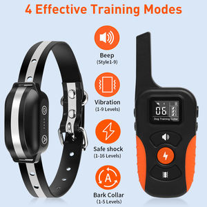 <span class=keywords><strong>Collar</strong></span> de Adiestramiento para Perros Personalizable con Alcance de 3300 Pies, Resistente al Agua, con Sonido, Vibración y Descarga Eléctrica, con Control Remoto para Perros de Todos los Tamaños - Product Image 2