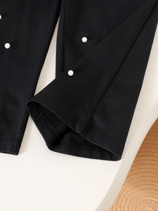 Set Abbigliamento Estivo 2026 per <span class=keywords><strong>Bambina</strong></span>, Maglietta Nera con Collo a O e Fiori 3D + Pantaloni, <span class=keywords><strong>Completo</strong></span> 2 Pezzi - Product Image 6