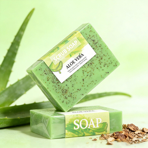 Exfoliating <b>Body</b> <b>Scrub</b> Soap Bar Aloe Vera Bath Soaps Dead Sea-Salt Soap for Men & Women Detox Cleansing Smooth & Soften Skin - Product Image 5