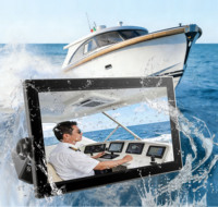 Écran tactile marin étanche IP66, alimentation CC, affichage pour bateau