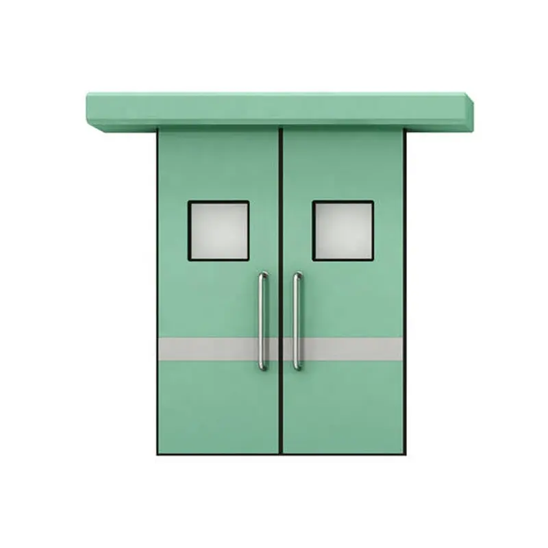 Medical GMP Door Air Tight Clean Room Door With Observation Window Hospital Operation Room Door Open Convenient