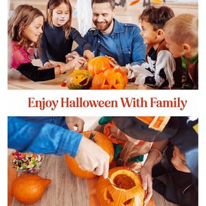 Complete Bright Hobby 5-Piece Blue Halloween <b>Pumpkin</b> <b>Carving</b> <b>Kit</b> High Carbon Stainless Steel Saw Knife 7-Inch Length Holiday - Product Image 5