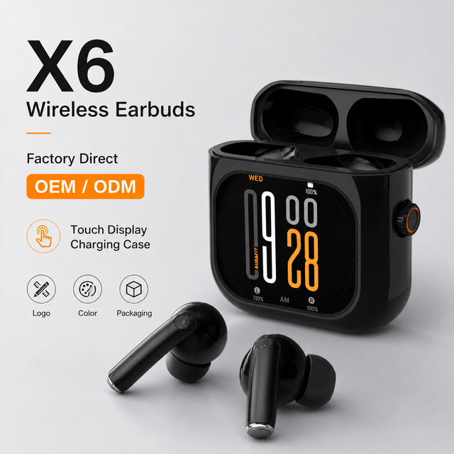 OEM ODM Wireless Earbuds TWS Earphones Custom Logo Charging Case for Brand Buyers Wholesale