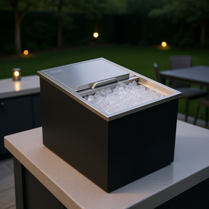 Nevera Portátil de Acero Inoxidable Vevor, 27x18x21 Pulgadas, 40.9 Qt, Uso Comercial en Exteriores y Cocina - Product Image 2