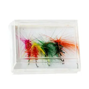 Handcrafted Fly Insect Fishing Dry Lure for Trout,Bass,Salmon, Saltwater Fishing Flies 4pcs