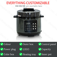 Cuisinière à pression électrique 5L 6L 8L Multifonctionnelle Intelligente Cuisinière à pression électrique numérique avec pot en acier inoxydable