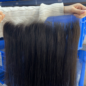 Frontal de Encaje GS Recto 13x4 13x6, Cierre Frontal de Encaje HD Suizo 100% Cabello Humano Virgen, Textura Personalizada <span class=keywords><strong>para</strong></span> Mujer Negra - Product Image 1