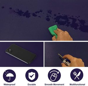 Bán buôn XXL chuột bàn <span class=keywords><strong>Mat</strong></span> tùy chỉnh lớn không thấm nước da bàn Pad bảo vệ văn phòng Non-Slip <span class=keywords><strong>PU</strong></span> da máy tính xách tay bàn Pad - Product Image 3