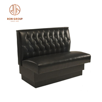 Meubles commerciaux de style moderne sur mesure pour discothèque, bar, pub, restaurant, couleur rouge, canapé individuel, banquette en cuir PU