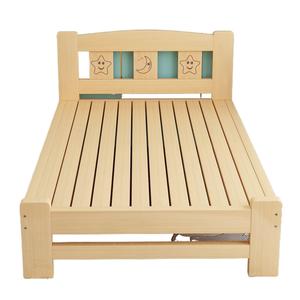 Letto Moderno in Legno Massello per Bambini con Ringhiera Componibile, per Ragazzi e Ragazze, Letto Singolo Allargato per Principesse - Product Image 2