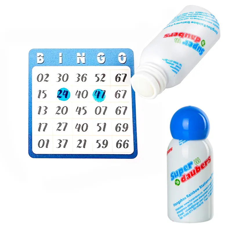 Botol aplikator spons bingo dauders alat cat plastik dab dabber lukisan grafiti tinta wadah spidol bingo