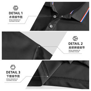 Polo homme à manches courtes transfrontalier américain 2026, nouveau style estival, chemise/t-shirt publicitaire à col imprimé avec logo - Product Image 4