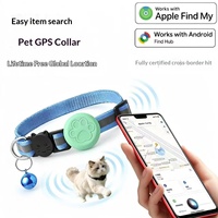 Nouveau Collier Traceur GPS Bluetooth Anti-perte pour Animaux de Compagnie (Chats et Chiots) Compatible iOS/Android, en Nylon/Silicone, Étanche IPX67, Ultra-longue portée