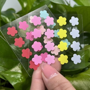 Patchs Hydrocolloïdes Bio aux Herbes pour l'Acné, Guérison Instantanée, Dissimulants, 4 Couleurs, Motif Floral, Végétaliens, Non Testés sur les Animaux, Pour Tous Types de Peau - Product Image 4