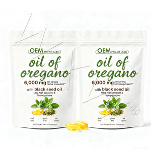 Cápsulas de Gel Suave de Aceite de Orégano y Aceite de Semilla Negra OEM al Mejor Precio para el Apoyo de la Salud Digestiva - Product Image 1