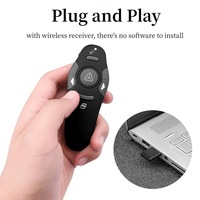 Lápiz Proyector Láser para Pasar Páginas con Receptor Inalámbrico y Logotipo Personalizado para Presentaciones de Negocios y Oficina en PPT