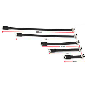 Câble de charge de données FPV plat <span class=keywords><strong>ultra</strong></span>-mince Super doux 90 degrés à <span class=keywords><strong>angle</strong></span> droit type-c vers USB un ruban FPC en cuivre pur mâle - Product Image 6