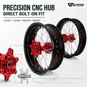 QT <strong>for</strong> EXC-F 350 450 500 17 Inch Aluminum Alloy New Supermoto CNC Forged Hub Spoke Wheel Rim - Product Image 3