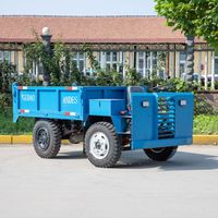 Mini-dumper 4x4 sur roues, camion benne minier diesel 3 tonnes, mini-camion benne minier à vendre