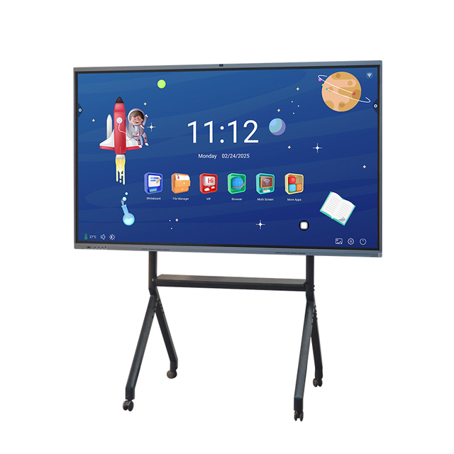 Factory Wholesale 86 Inch 4K Interactive Whiteboard Android 13 40 Points 13MP Camera Classroom Educational Training Equipment
