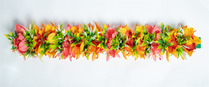 LUYI Couronne florale en feutre avec grande <span class=keywords><strong>fleur</strong></span> d'orchidée <span class=keywords><strong>hawaïenne</strong></span> en soie et feuille en plastique, style Haku, pour festival de danse Hula - Product Image 5