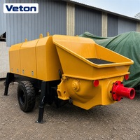 Mini-pompe à béton portable, machine compacte, équipement de malaxage diesel pour applications de construction résidentielle et commerciale H