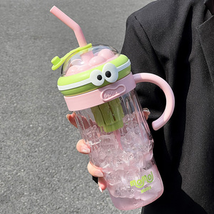 Bouteille d'eau en plastique grande capacité, mignonne, pour <span class=keywords><strong>café</strong></span> infusé à froid et thé aux fleurs, avec séparation thé/eau - Product Image 4