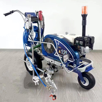 Machine de marquage de parkings et de routes de précision, pulvérisateur de peinture pour voitures, 4.3HP, poussée manuelle, haute efficacité