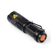 Lampe Torche LED Tactique Kongbo SK-68 3 Modes Mini Q5, Mise au Point Réglable, Zoomable pour Camping