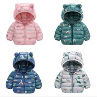 Nouveau Vêtement Bébé Décontracté Léger Imprimé Dessin Animé, Vestes Chaudes pour Enfants, Manteau d'Hiver Garçons Filles