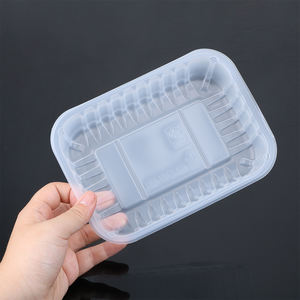 Plateau en Plastique PP Jetable pour <span class=keywords><strong>Micro</strong></span>-ondes Congélable pour Gâteau Pain Salade Sandwich Viande Sushi Nourriture pour Animaux de Compagnie Blister Cartons Emballés - Product Image 2