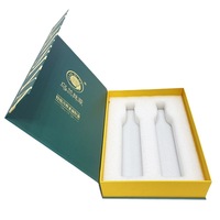 Boîtes pliantes en carton rigide recyclables GMI de luxe avec logo personnalisé en relief pour l'emballage de whisky et de boissons, couleur personnalisée