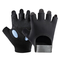 Gants de musculation sans doigts durables, respirants et imperméables avec support de poignet pour hommes et femmes, entraînement en salle de sport, musculation, logo personnalisé