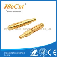 Jbocnt JB-A-029 Connecteur banane plaqué or 2,5 mm, accessoire spécial pour batterie USB, 2A, cuivre, 3P 4P, médical