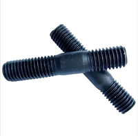 8.8 Grade Blackened Carbon Steel Stud Screw GB901 Threaded Rod M8-M14 High Strength